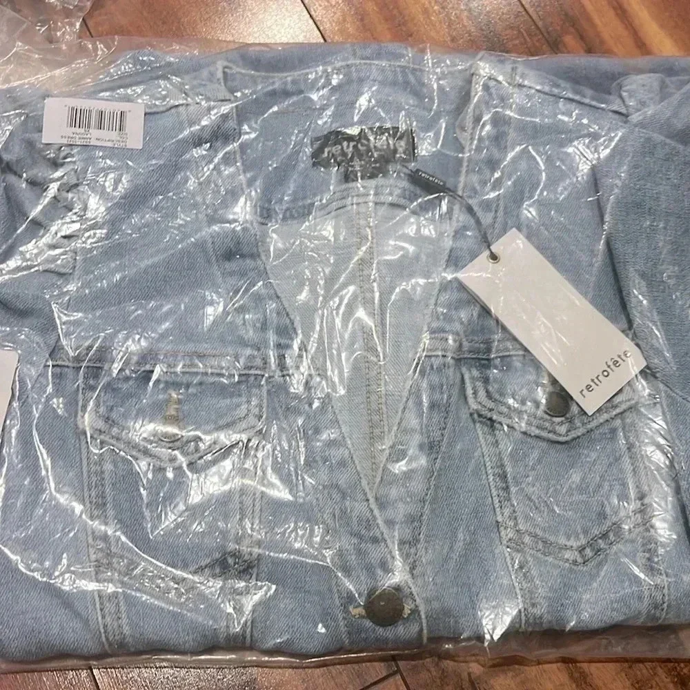 Retrofête Annie Dress Laguna Denim Distressed Dress Size XS - Picture 5 of 6